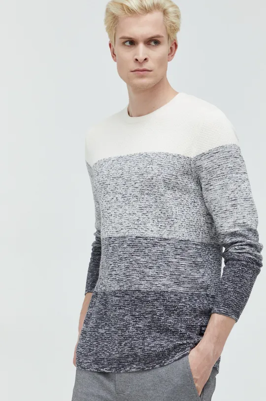 sivá Bavlnený sveter Tom Tailor Pánsky