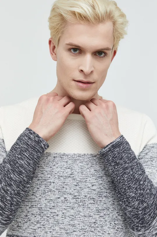 sivá Bavlnený sveter Tom Tailor