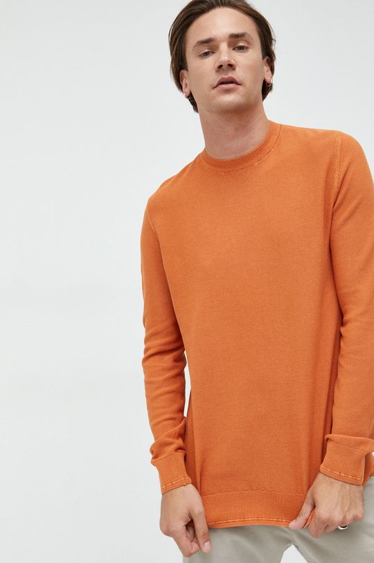 pomarańczowy Tom Tailor sweter bawełniany