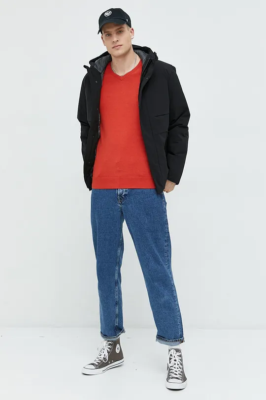 Βαμβακερό πουλόβερ Tom Tailor κόκκινο