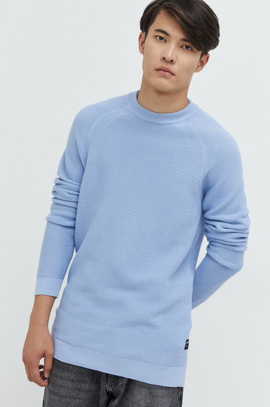 fioletowy Tom Tailor sweter bawełniany