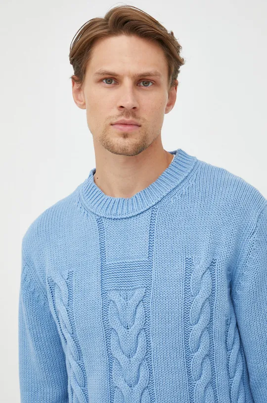 blu Tiger Of Sweden maglione con aggiunta di lino