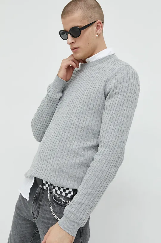 szary Premium by Jack&Jones sweter Dallas Męski