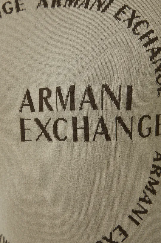 zelená Sveter s prímesou kašmíru Armani Exchange
