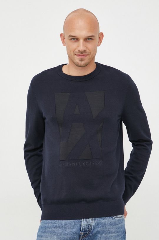 Armani Exchange sweter 96 % Bawełna, 4 % Wiskoza