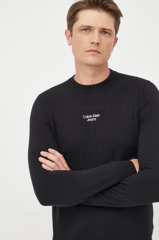 czarny Calvin Klein Jeans sweter J30J320618.9BYY Męski