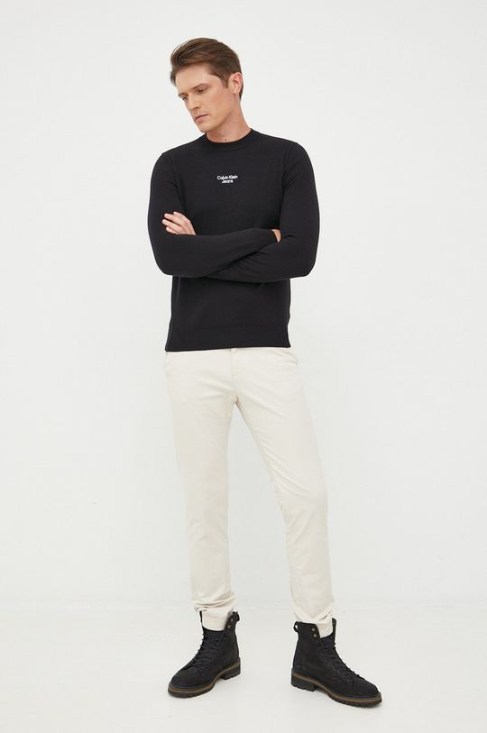 Calvin Klein Jeans sweter J30J320618.9BYY czarny