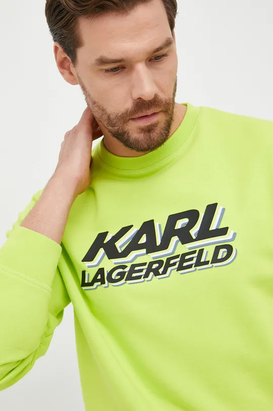 zelená Mikina Karl Lagerfeld Pánsky