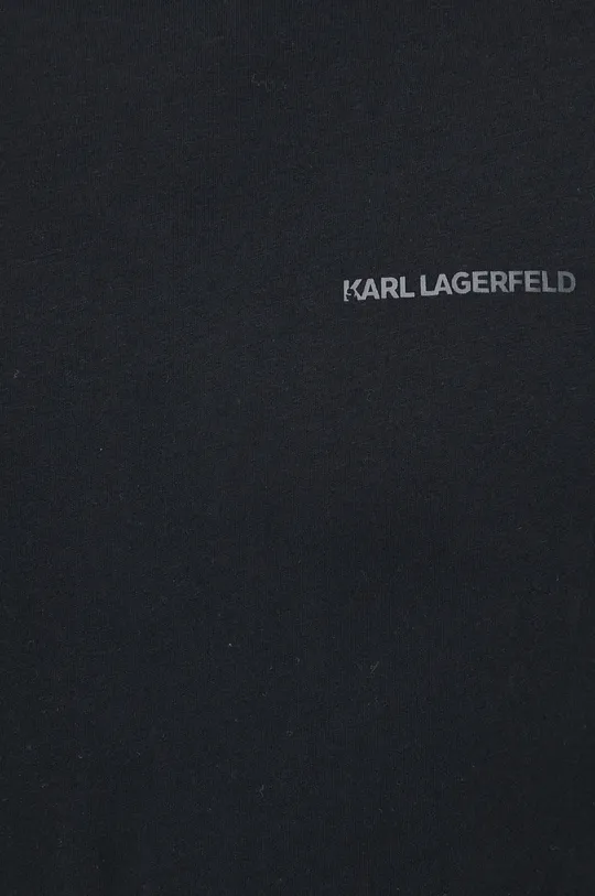 Βαμβακερή μπλούζα με μακριά μανίκια Karl Lagerfeld