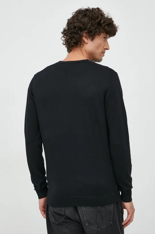 Volnen pulover Karl Lagerfeld črna