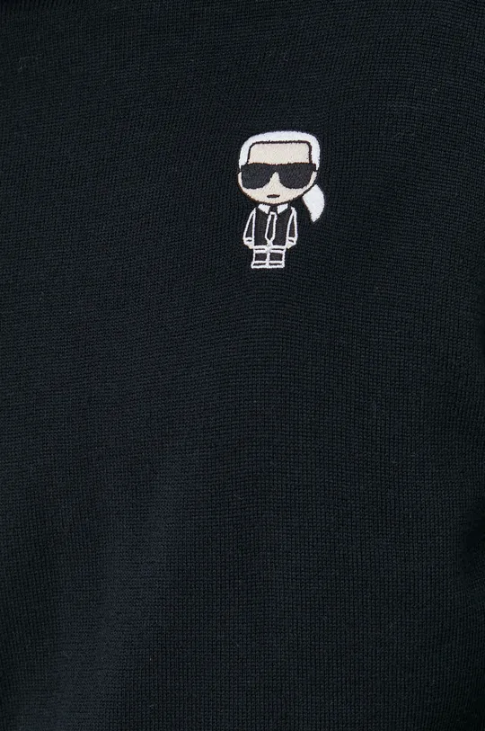μαύρο Μάλλινο πουλόβερ Karl Lagerfeld
