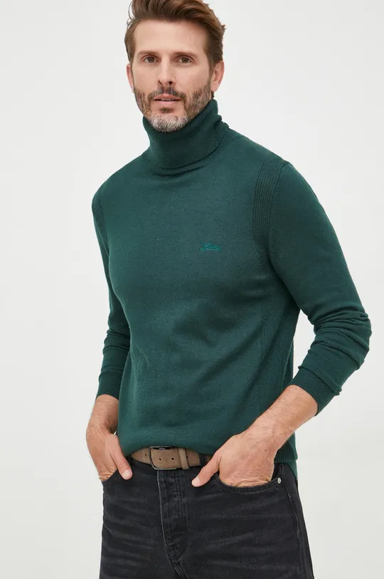 zelena Pulover s dodatkom vune Guess Muški