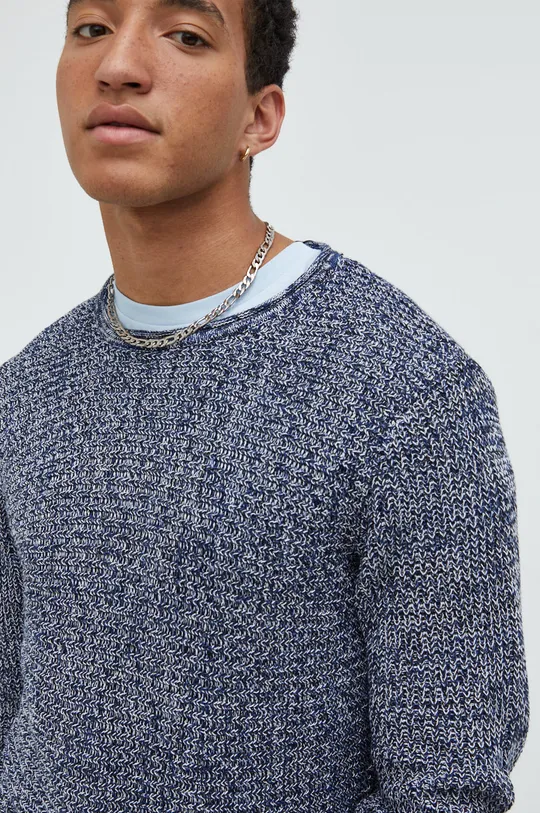 tmavomodrá Bavlnený sveter Produkt by Jack & Jones