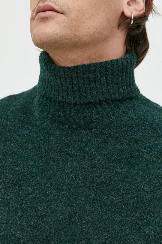 zielony Only & Sons sweter z domieszką wełny