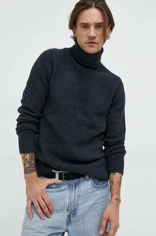 tmavomodrá sveter s prímesou vlny Only & Sons Pánsky