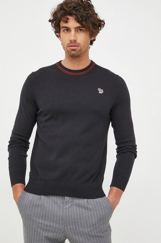 negru PS Paul Smith pulover din amestec de lana De bărbați