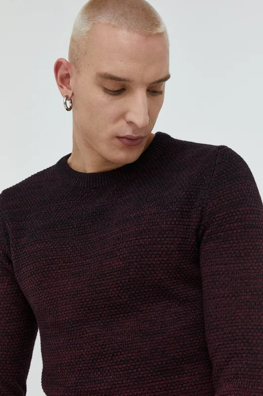 μπορντό Βαμβακερό πουλόβερ Produkt by Jack & Jones