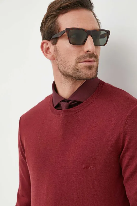 rosso BOSS maglione in lana Uomo