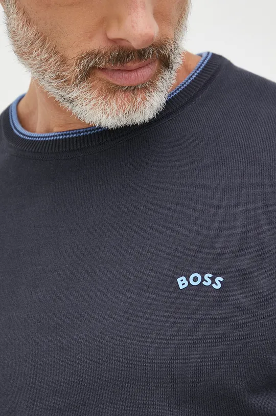 Хлопковый свитер BOSS Boss Athleisure Мужской