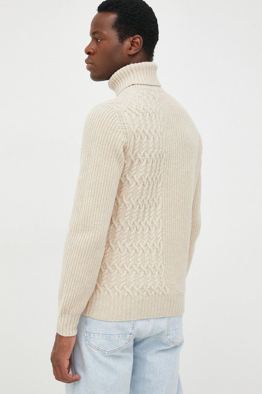 Trussardi sweter wełniany 80 % Wełna, 20 % Poliamid