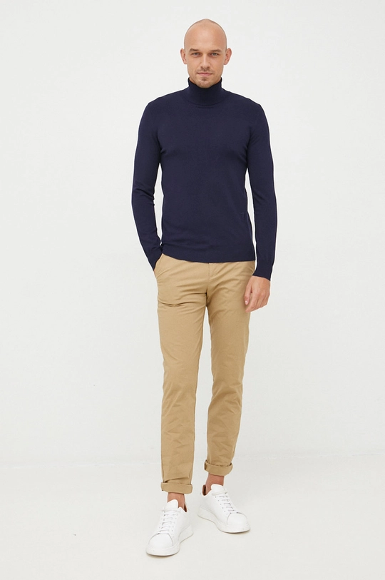 Trussardi sweter granatowy