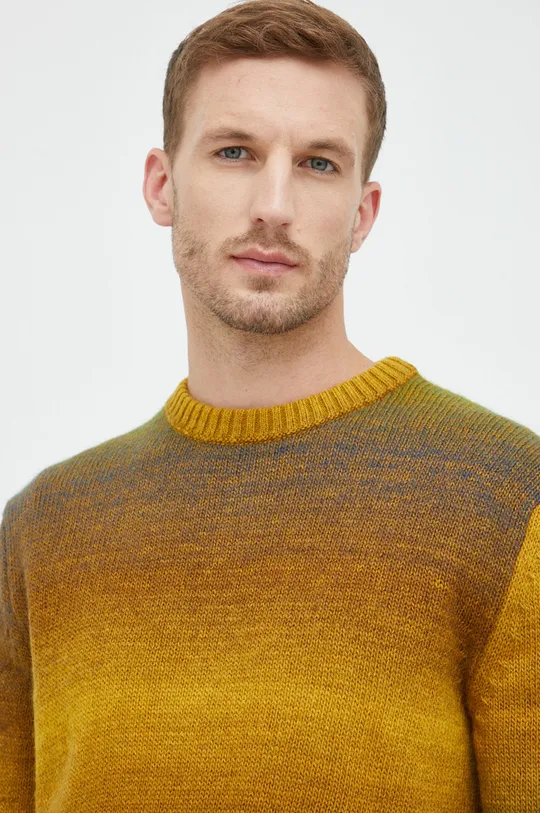 жёлтый Шерстяной свитер Sisley