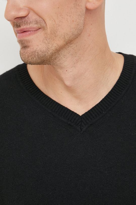 Sisley sweter z domieszką wełny Męski