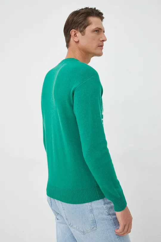 United Colors of Benetton sweter z domieszką wełny 31 % Bawełna, 25 % Poliamid, 20 % Wełna, 20 % Wiskoza, 3 % Kaszmir, 1 % Elastan