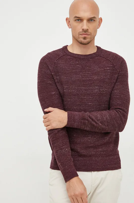 burgundské Bavlnený sveter GAP