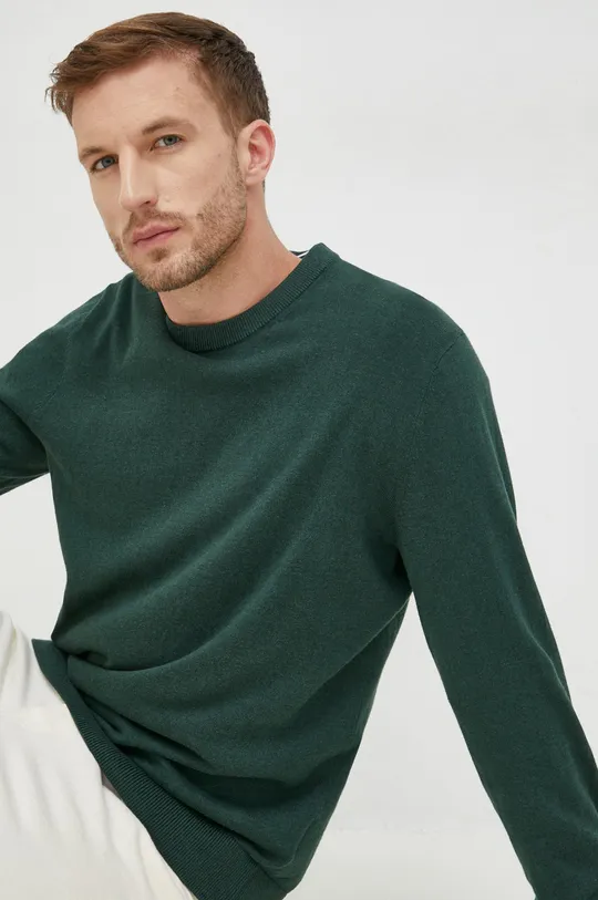 zelená Bavlnený sveter GAP Pánsky