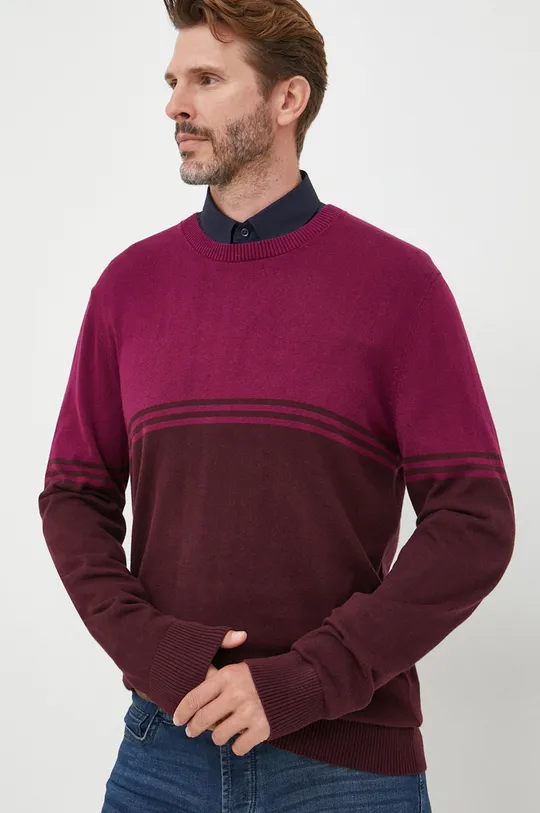 Pamučni pulover GAP ljubičasta