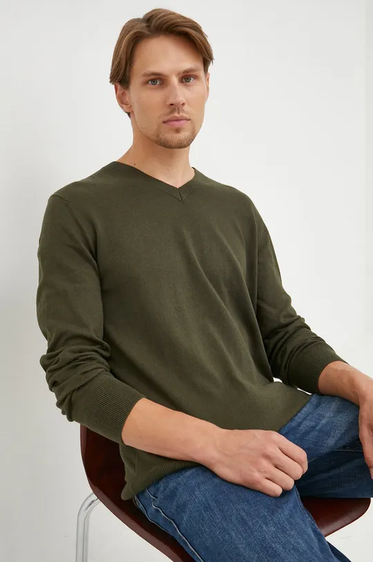zielony GAP sweter bawełniany Męski
