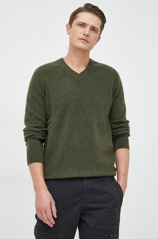 zielony GAP sweter z domieszką wełny Męski