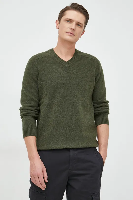 zöld GAP gyapjúkeverék pulóver Férfi