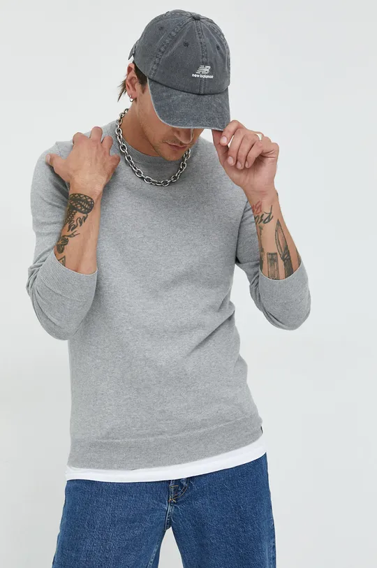 grigio Superdry maglione con aggiunta di cachemire Uomo