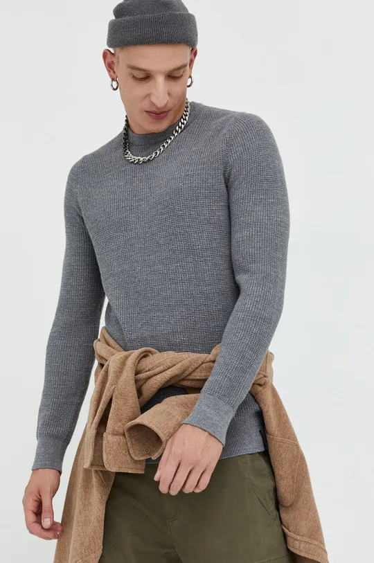 grigio Superdry maglione in cotone Uomo