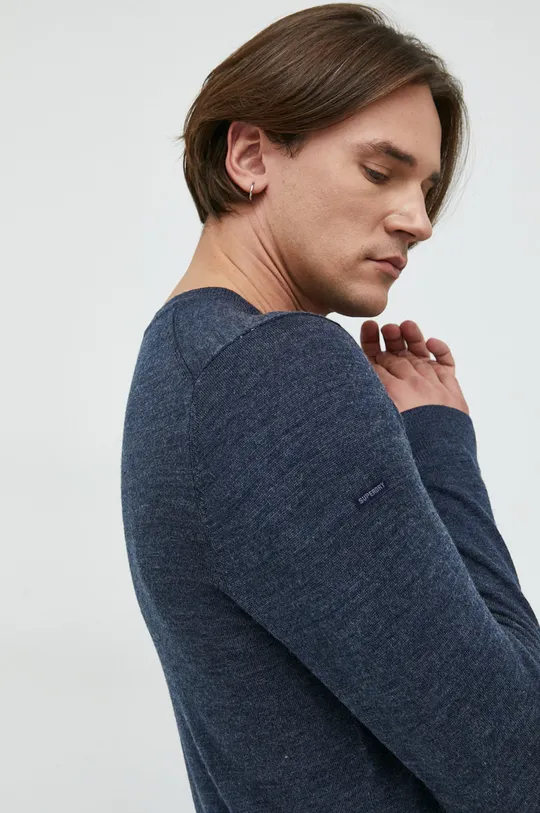 Superdry sweter wełniany 100 % Wełna merynosów