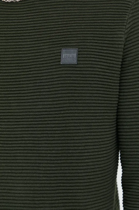 Solid maglione in cotone Uomo