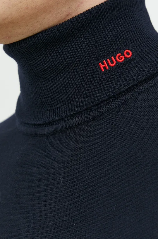 Шерстяной свитер HUGO Мужской