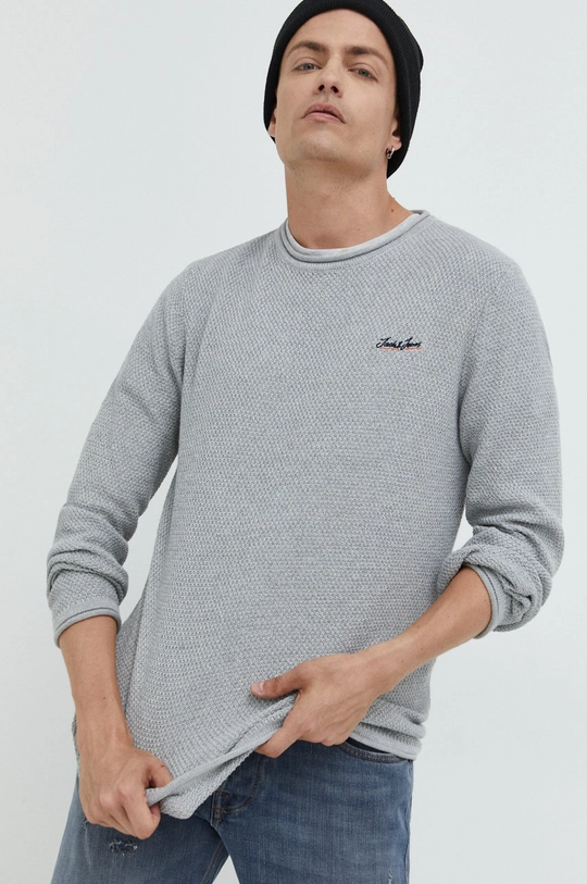 szary Jack & Jones sweter JORPAUL