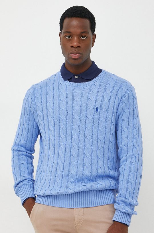 jasny niebieski Polo Ralph Lauren sweter bawełniany Męski