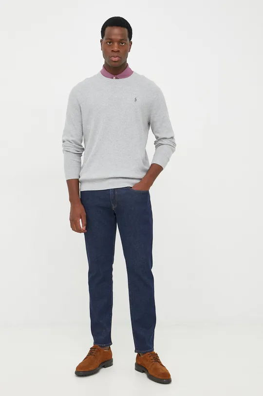 Βαμβακερό πουλόβερ Polo Ralph Lauren γκρί