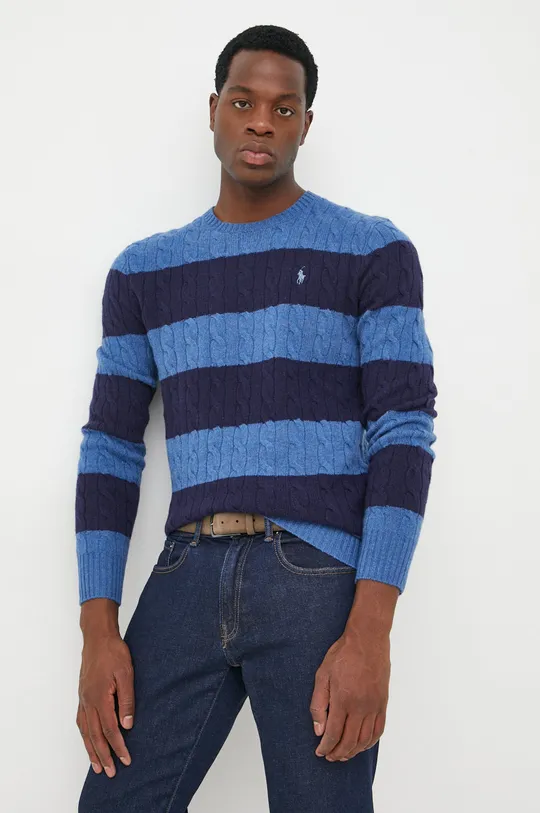 πολύχρωμο Μάλλινο πουλόβερ Polo Ralph Lauren Ανδρικά
