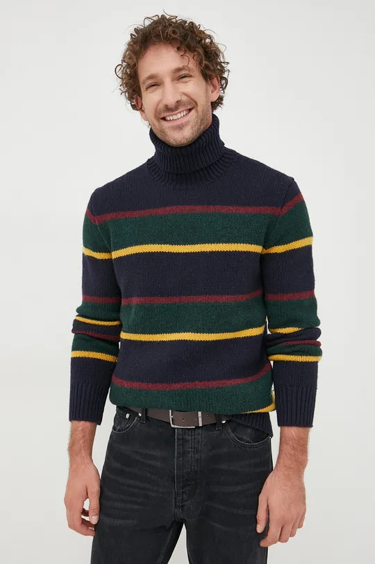 granatowy Polo Ralph Lauren sweter wełniany Męski