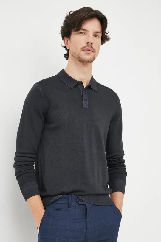črna Volnen pulover Michael Kors Moški