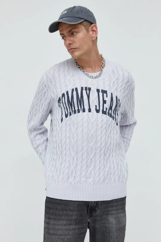 sivá Sveter Tommy Jeans