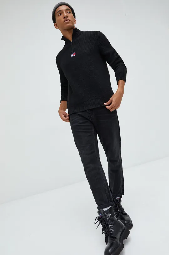 Tommy Jeans sweter czarny