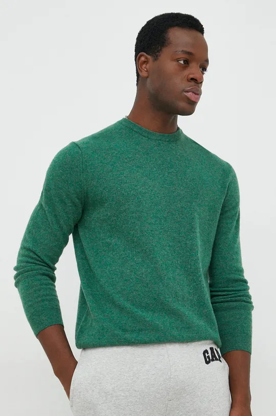 zielony United Colors of Benetton sweter wełniany Męski