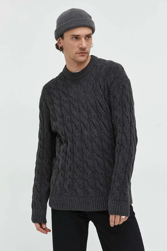 Abercrombie & Fitch sweter szary
