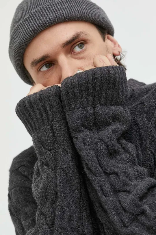szary Abercrombie & Fitch sweter